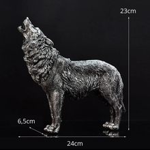 Carregar imagem no visualizador da galeria, Escultura de Lobo Decorativa - North Wolf