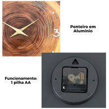 Carregar imagem no visualizador da galeria, Relógio de Parede Naturale