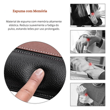 Carregar imagem no visualizador da galeria, Mousepad em Couro com Descanso de Pulso - Confort Leather