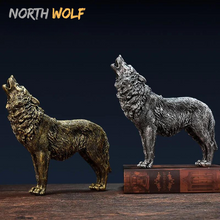 Carregar imagem no visualizador da galeria, Escultura de Lobo Decorativa - North Wolf