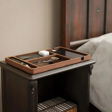 Carregar imagem no visualizador da galeria, Organizador de Mesa Dockwood Elite em Madeira Premium