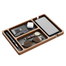 Carregar imagem no visualizador da galeria, Organizador de Mesa Dockwood Elite em Madeira Premium