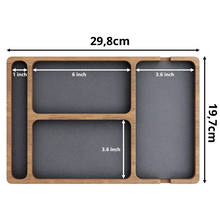 Carregar imagem no visualizador da galeria, Organizador de Mesa Dockwood Elite em Madeira Premium
