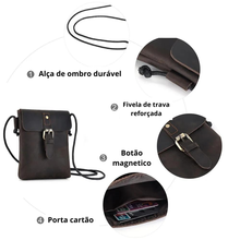 Carregar imagem no visualizador da galeria, Bolsa em Couro Porta Celular - Regal Carry
