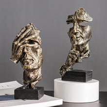 Carregar imagem no visualizador da galeria, Estatueta Abstrata Decorativa - Rostos da Sabedoria
